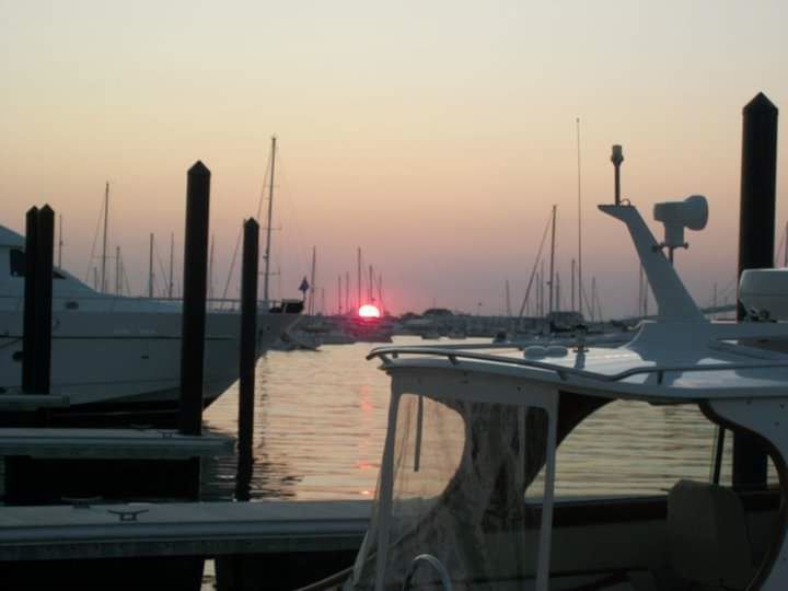Summer sunset in Newport, Rhode Island